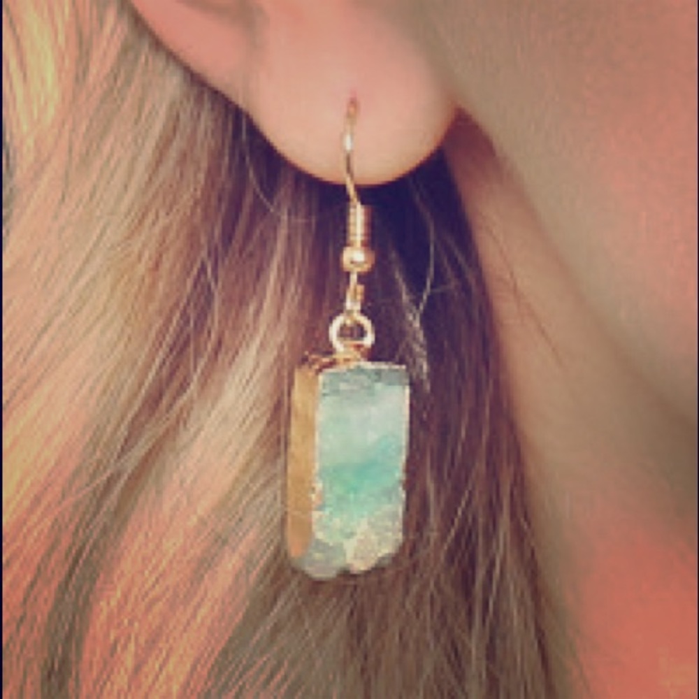 Mystical Mermaid Druzy Earrings